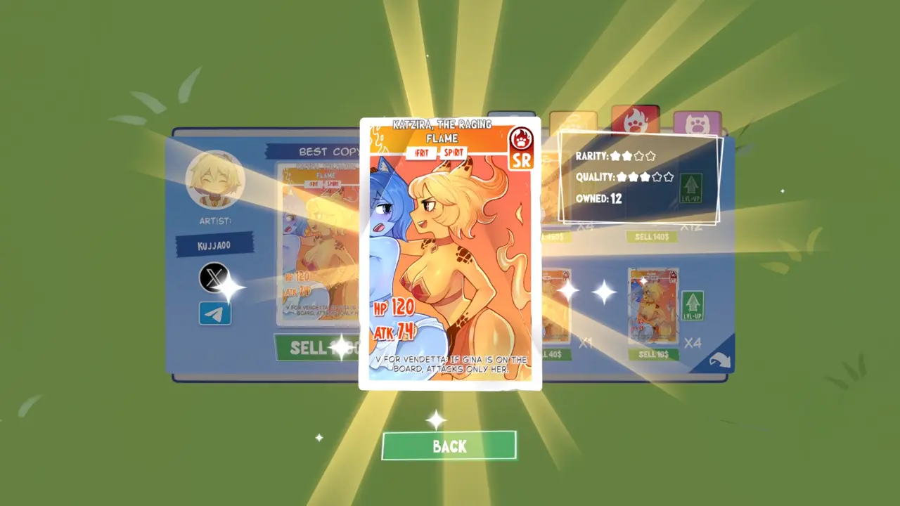 KOTAMON Game Katzira, The Raging Flame card guide screenshot 3