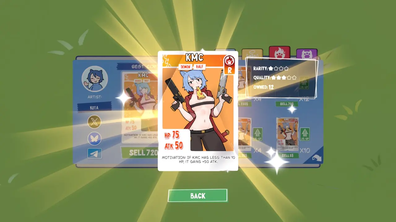 KOTAMON Game KMC card guide screenshot 3