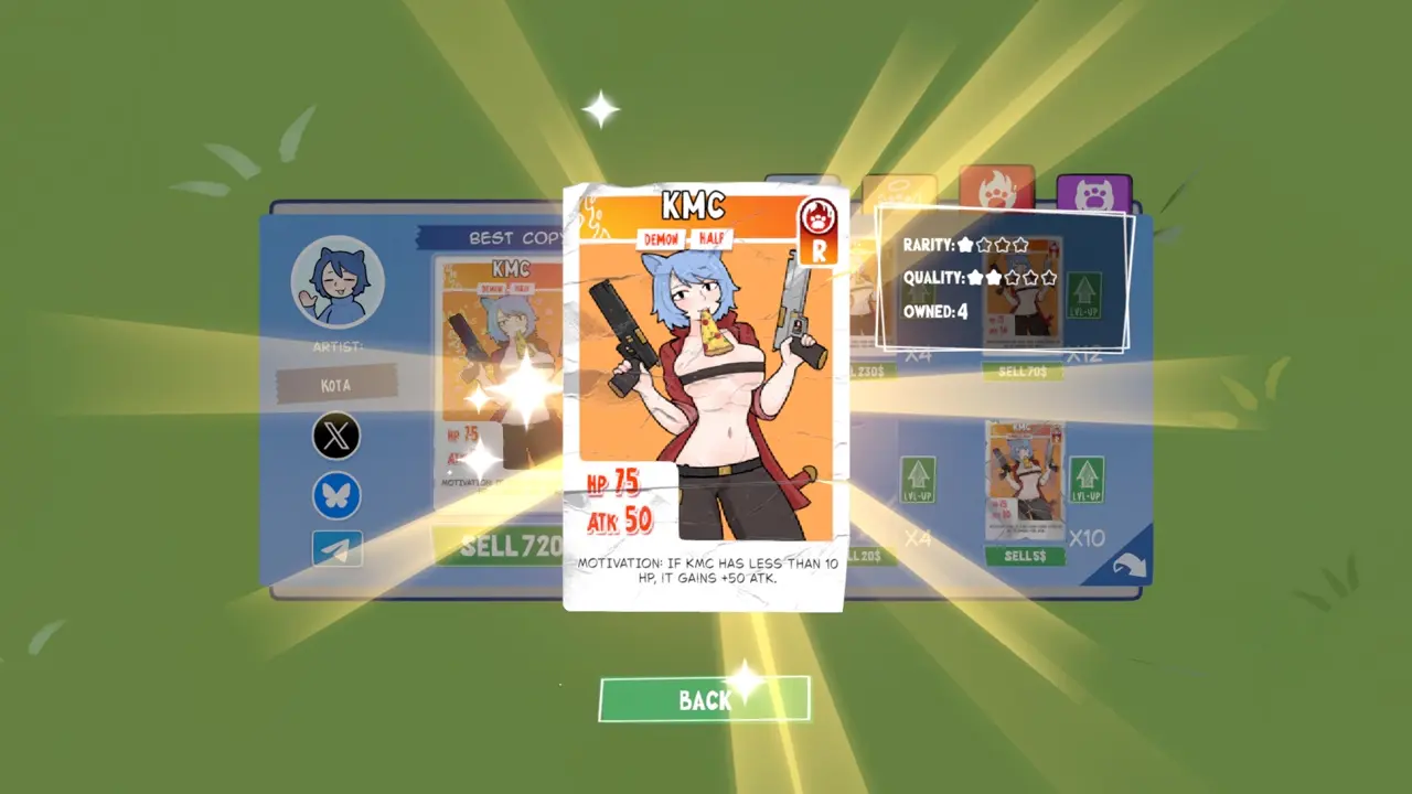 KOTAMON Game KMC card guide screenshot 4