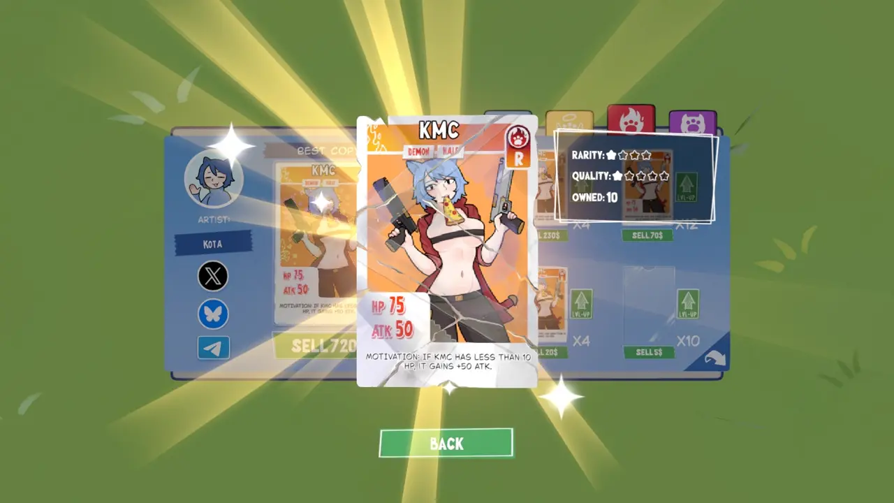 KOTAMON Game KMC card guide screenshot 5