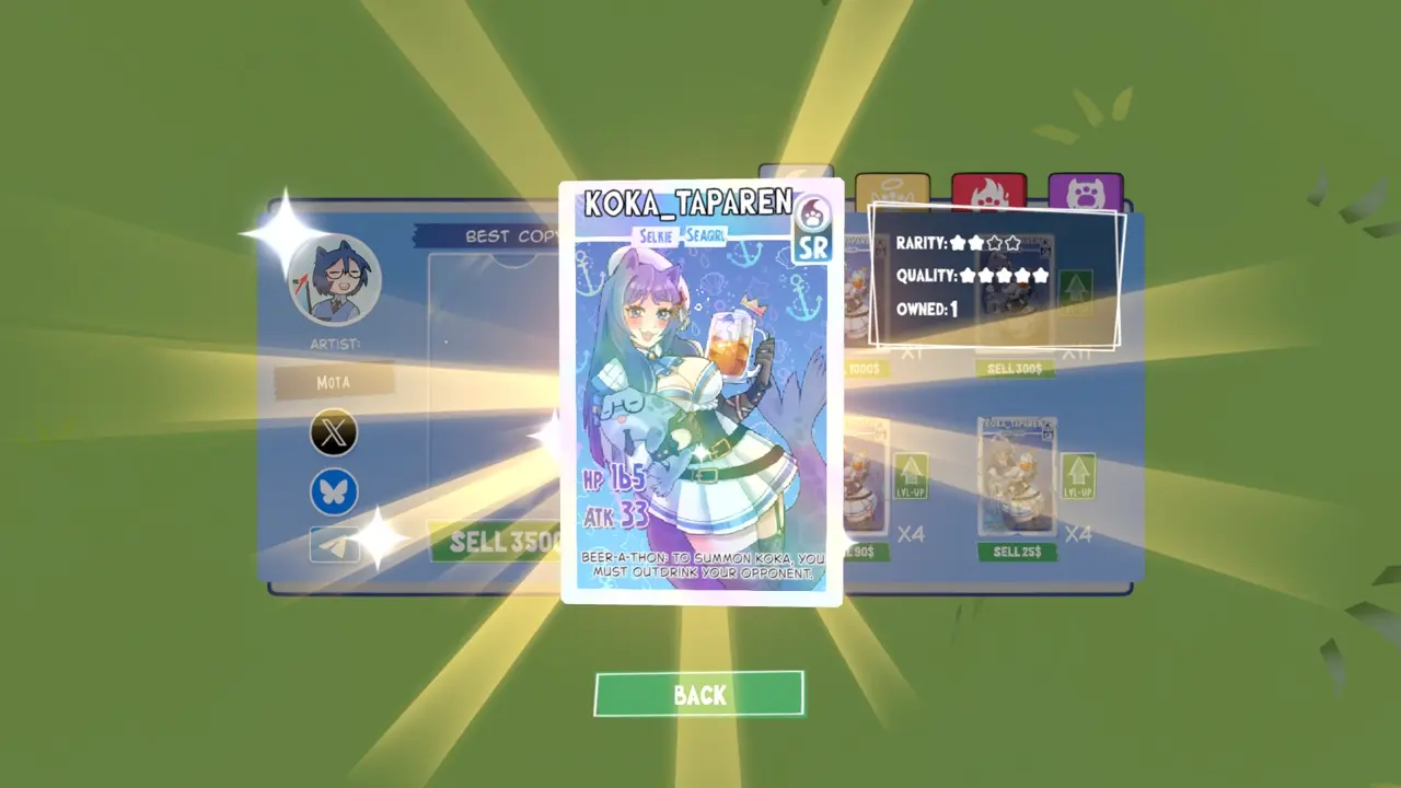 KOTAMON Game Koka_Taparen card guide screenshot 1