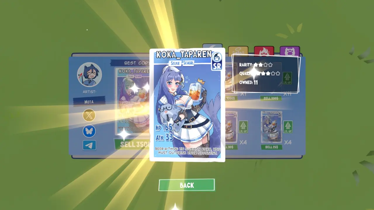 KOTAMON Game Koka_Taparen card guide screenshot 3