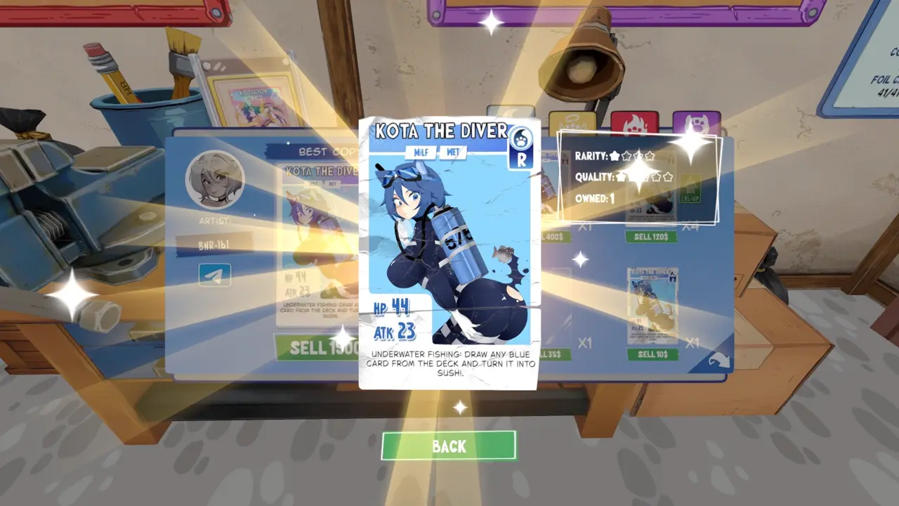 KOTAMON Game Kota The Diver card guide screenshot 4