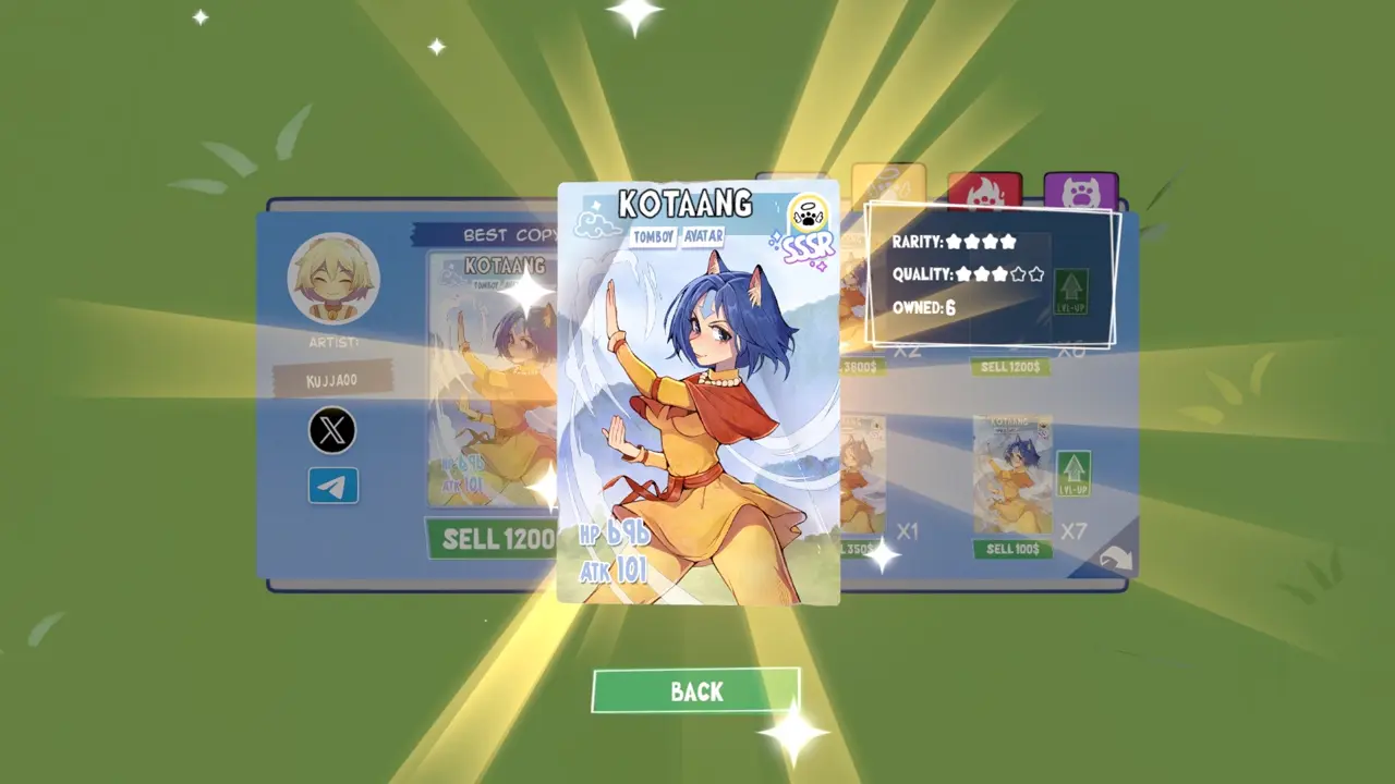 KOTAMON Game Kotaang card guide screenshot 3