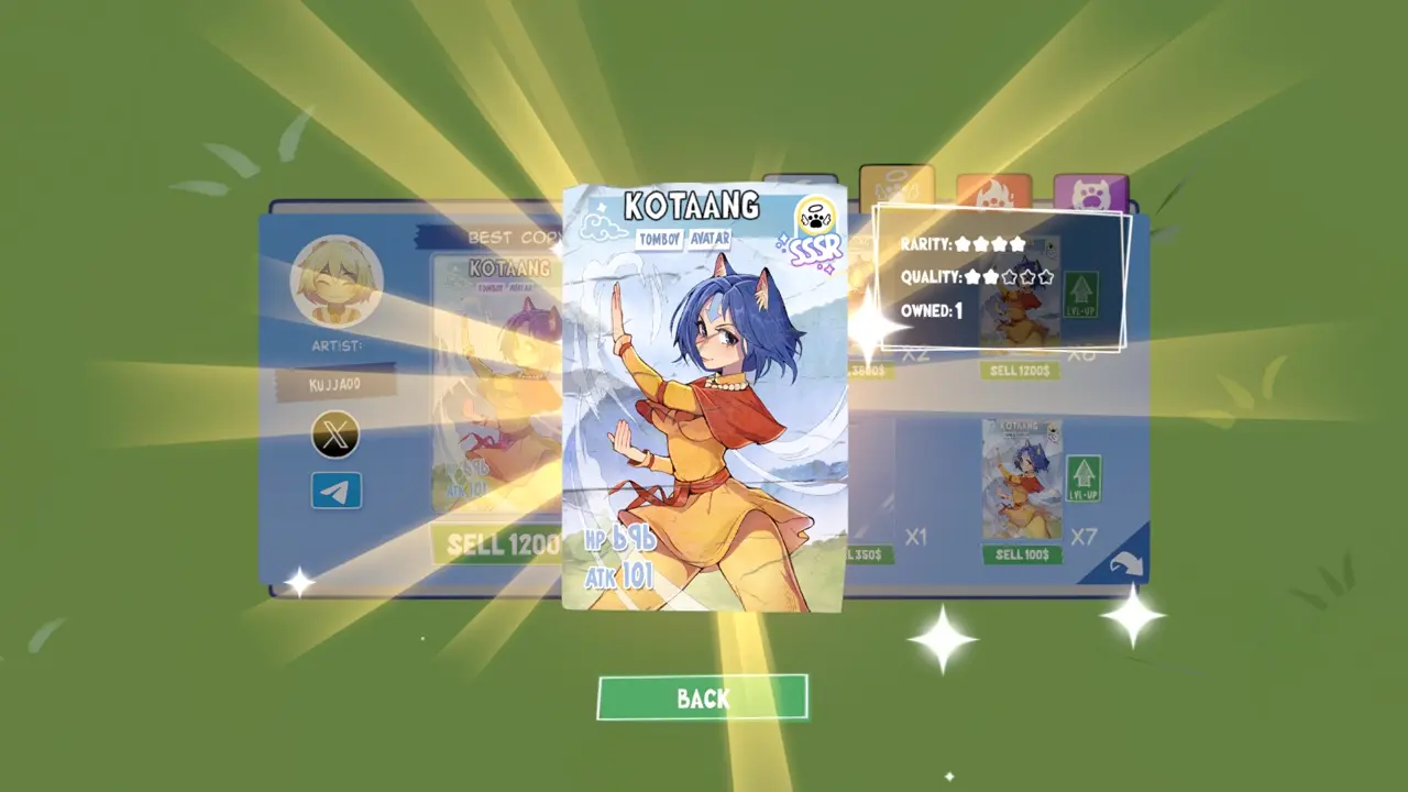KOTAMON Game Kotaang card guide screenshot 4