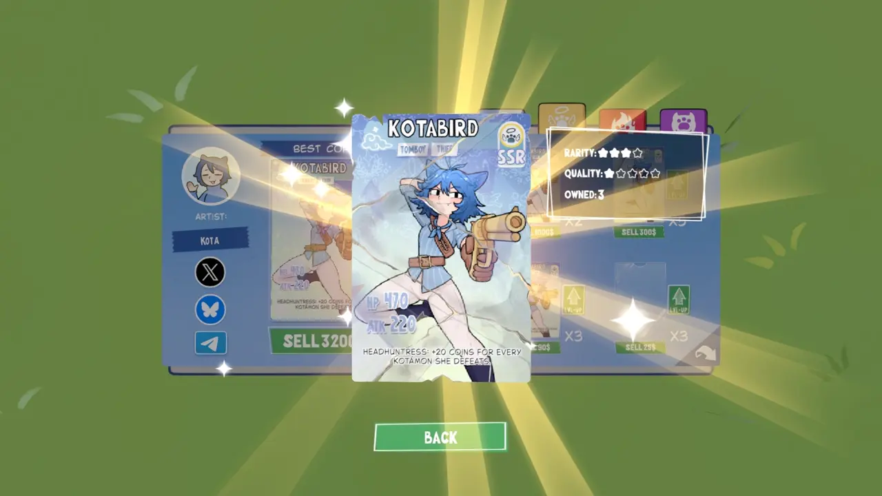 KOTAMON Game Kotabird card guide screenshot 5