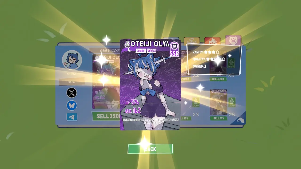 KOTAMON Game Koteiji Olya card guide screenshot 4