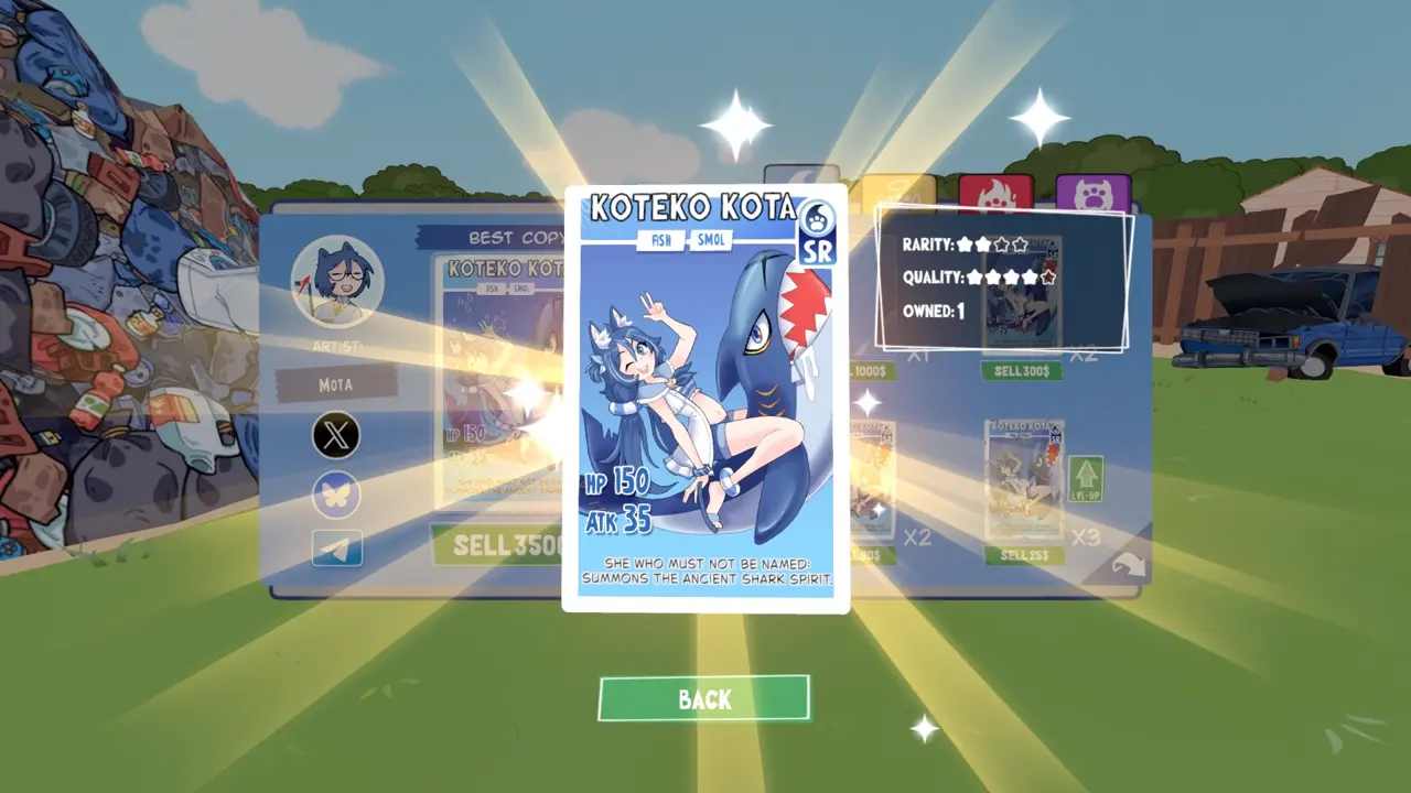 KOTAMON Game Koteko Kota card guide screenshot 2
