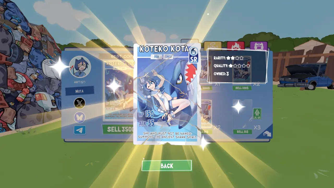 KOTAMON Game Koteko Kota card guide screenshot 5