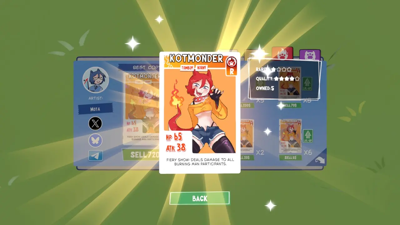 KOTAMON Game Kotmonder card guide screenshot 2