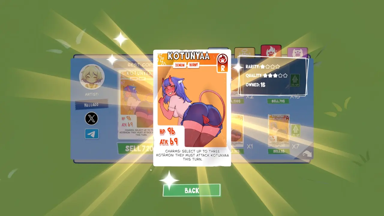 KOTAMON Game Kotunyaa card guide screenshot 3