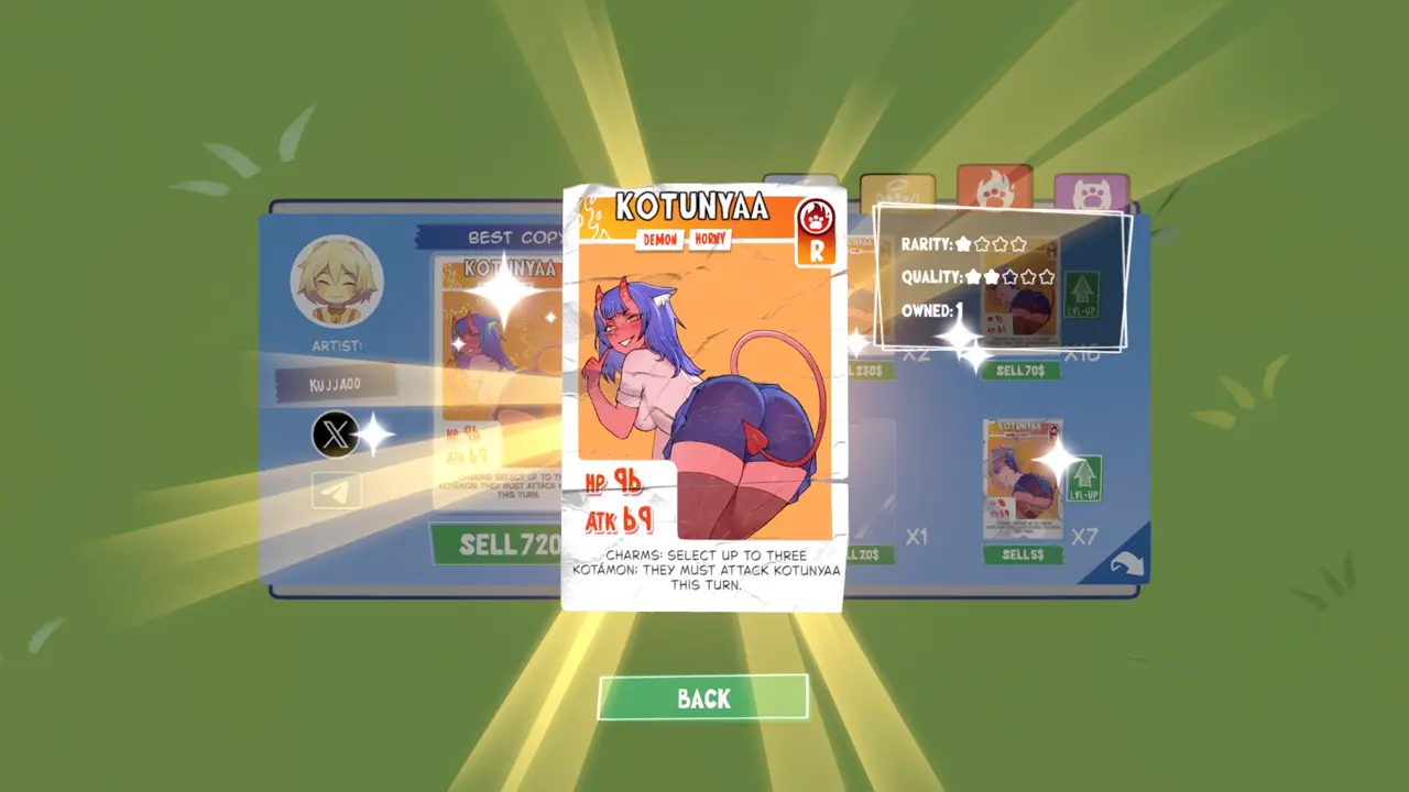 KOTAMON Game Kotunyaa card guide screenshot 4