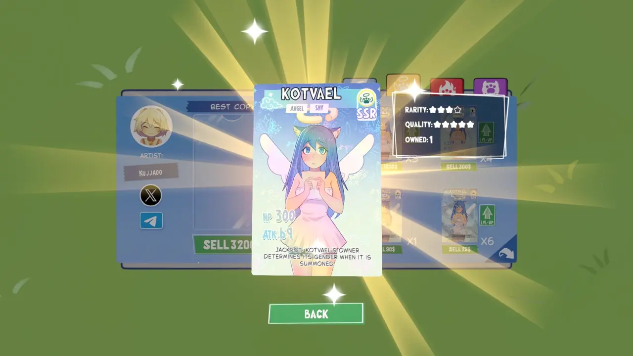 KOTAMON Game Kotvael card guide screenshot 1