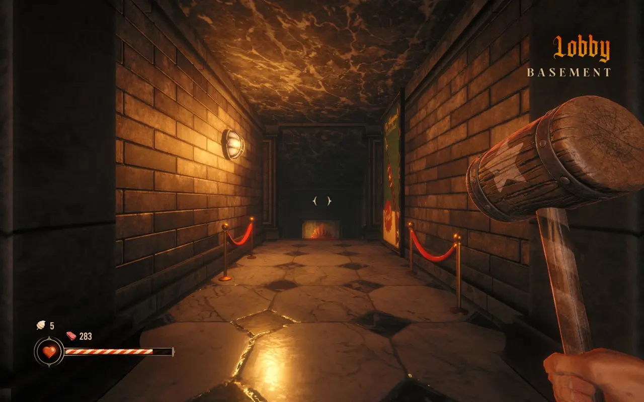 Twisted Tower lobby basement secret location