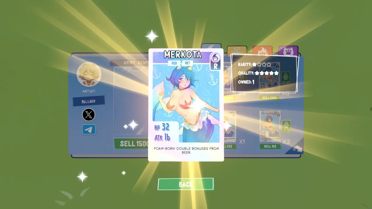 KOTAMON Game Merkota card guide screenshot 1