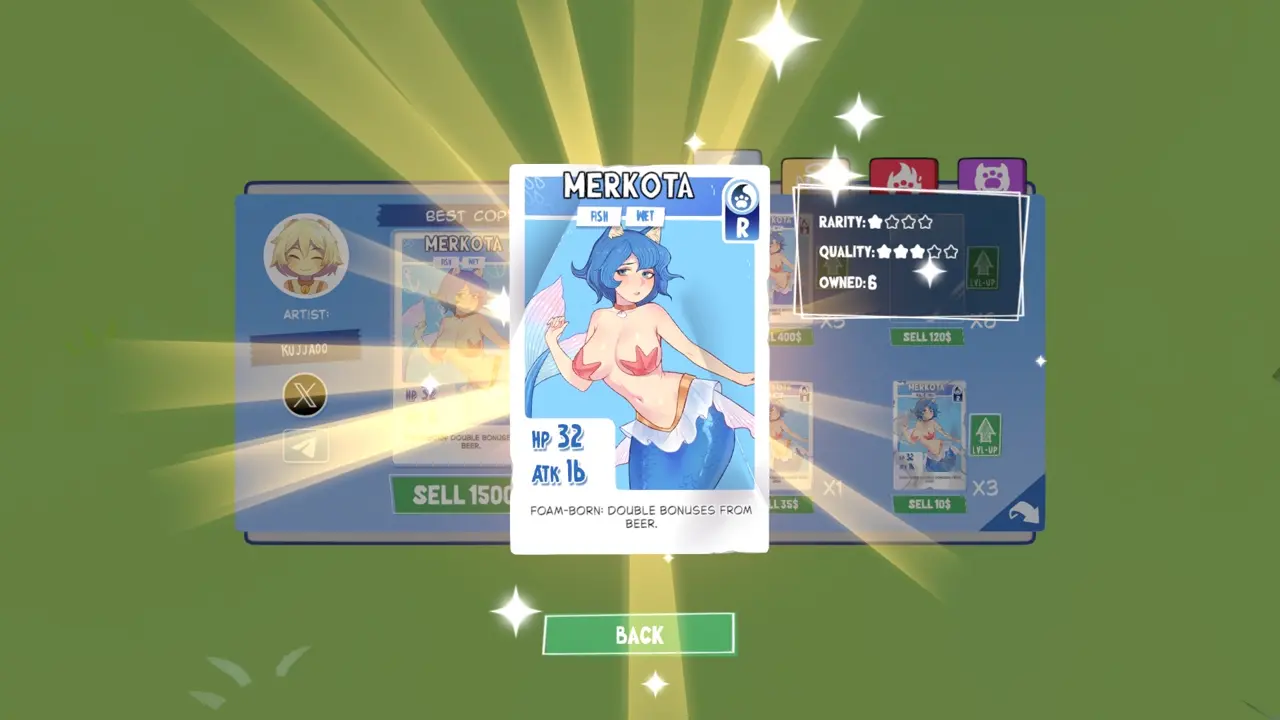 KOTAMON Game Merkota card guide screenshot 3