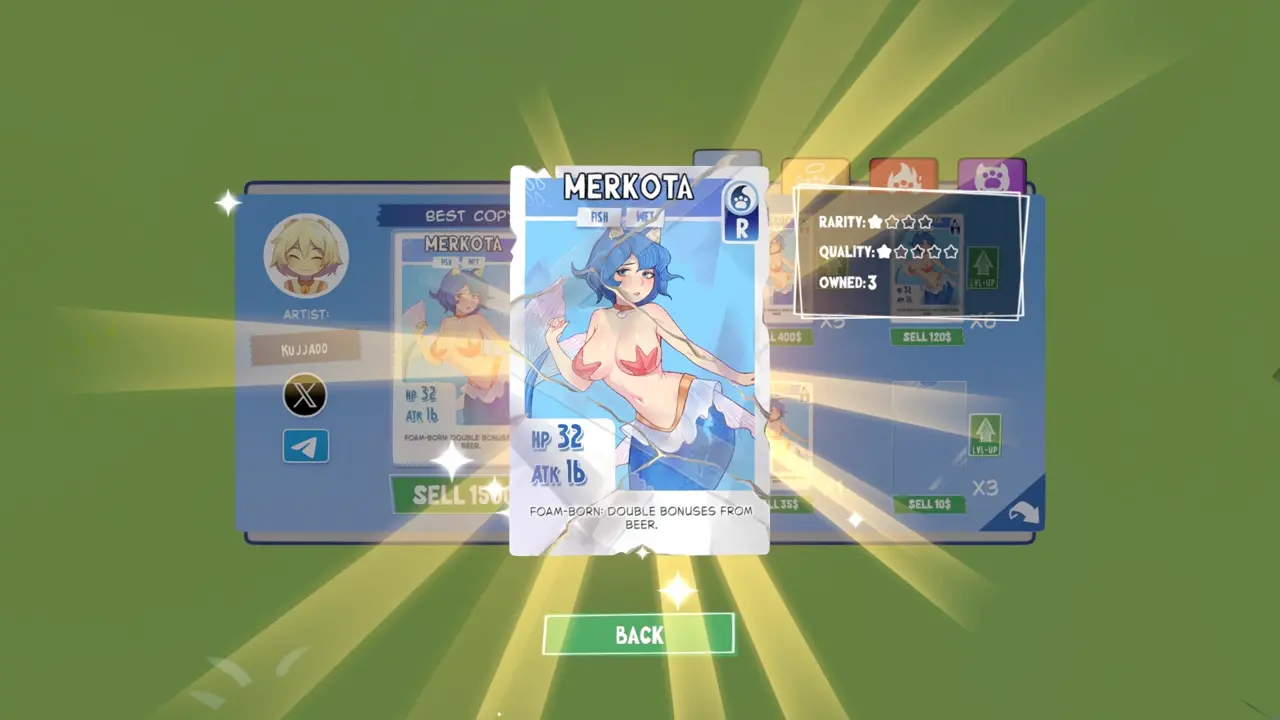 KOTAMON Game Merkota card guide screenshot 5