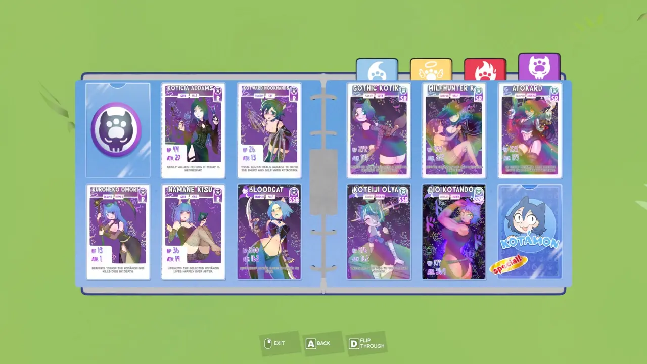 KOTAMON Game Purple Card guide