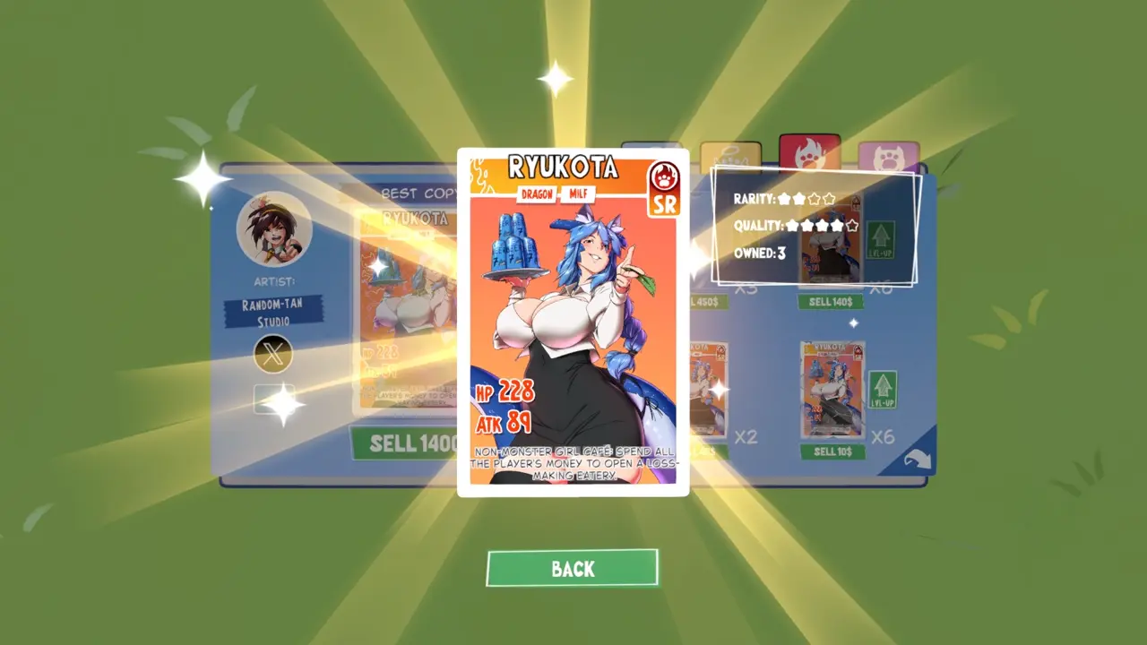 KOTAMON Game Ryukota card guide screenshot 2