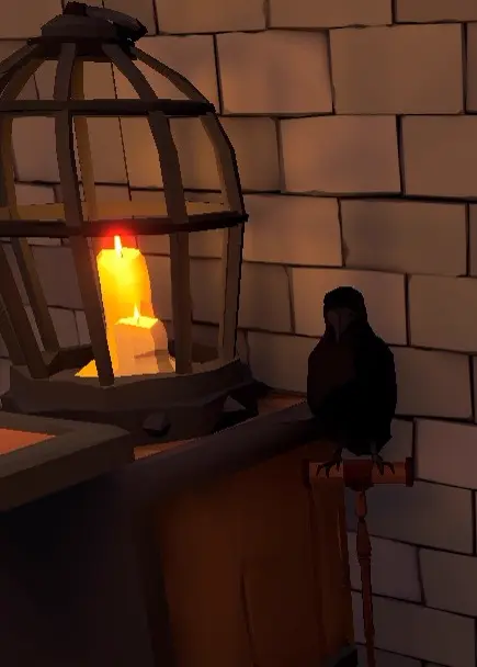 Bird revealing the numbers on the bottles