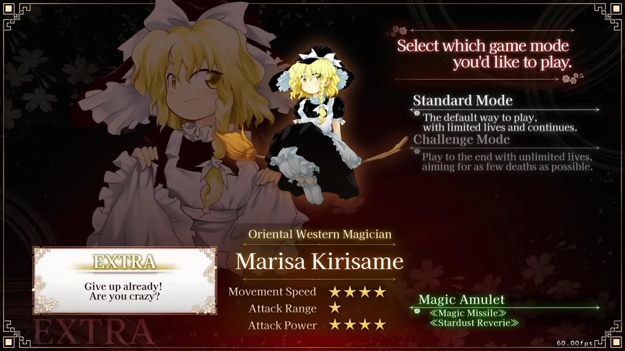 Touhou Koumakyou New Classic Extra Stage gameplay