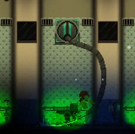 Mechanical turret attack during the Chirurgeon Overseer fight