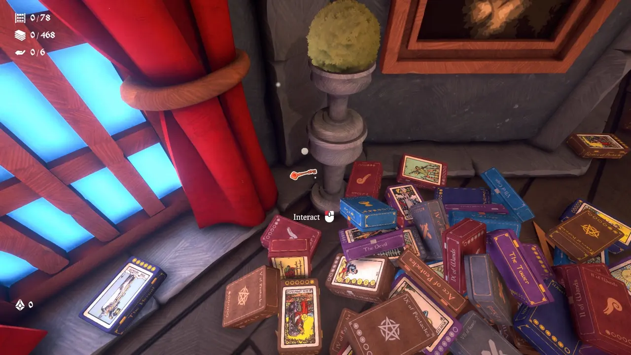 Wand and Order Cobweb Ability key location in Level 1 Cards