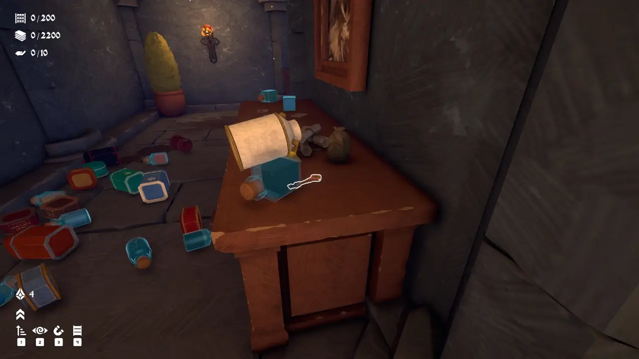 Wand and Order Carry Capacity 2 key location in Level 3 Potions