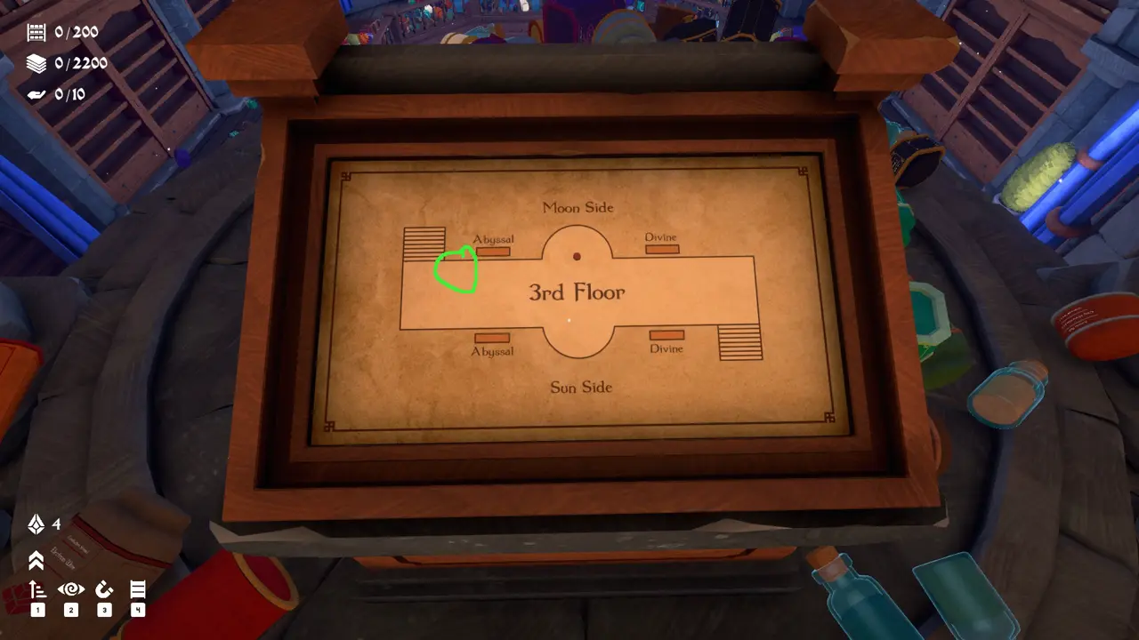 Wand and Order Carry Capacity 2 key in Level 3 Potions