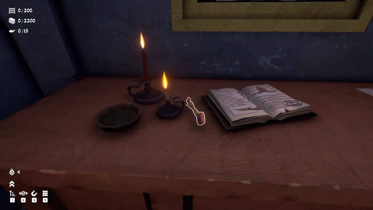 Wand and Order Dash key falling from behind the painting