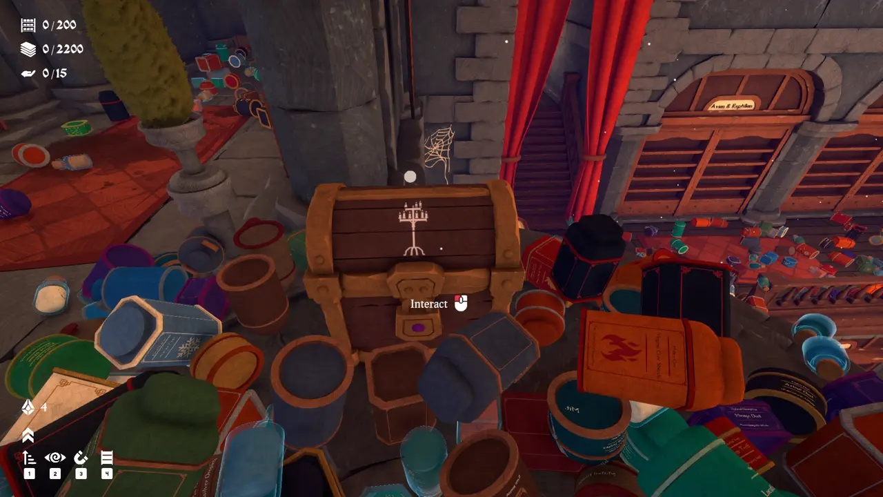 Wand and Order Dash chest location in Level 3 Potions