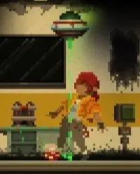 UFO robot using its laser attack in HOPE 01