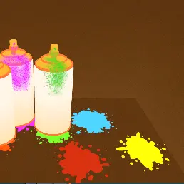 HoloTrials Missing Spray Paint evidence