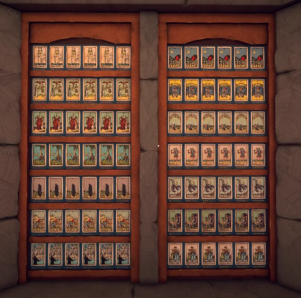 Zone 1 Minor Arcana Tarot Card shelf placement
