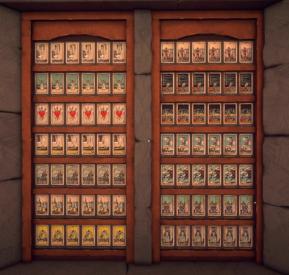 Zone 1 Minor Arcana card sorting example
