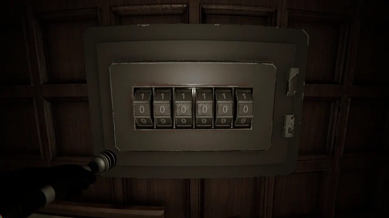Entering Henry's safe code 091387 in Invokyr