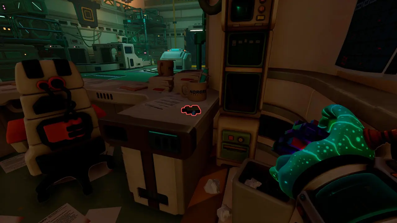 Additional screenshot showing the table where puzzle piece 8 is found in We Were Here Tomorrow