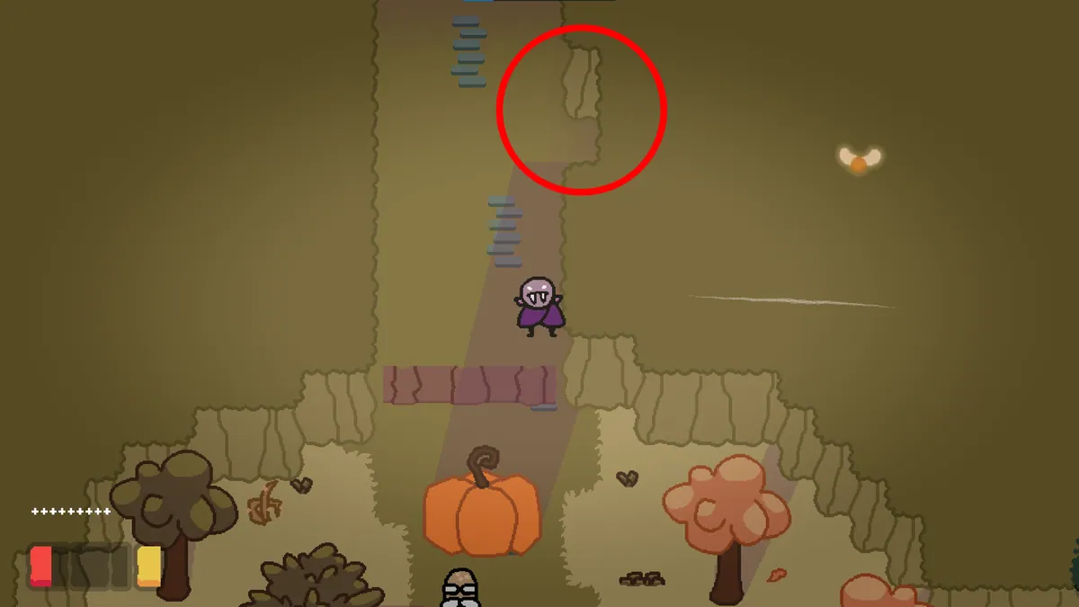 Vampy's Big Day Level 2 fifth gnome hidden passage after receiving Barnaby's key